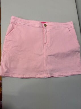 Lilly Pulitzer Pink Denim Skort